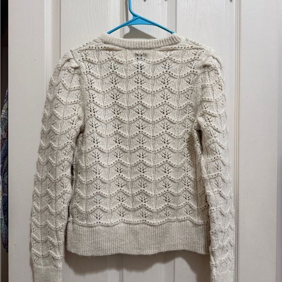 GAP Women's Ivory Textured Knit Sweater - Picture 2 of 3